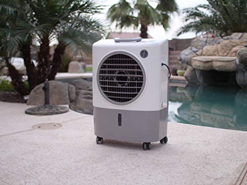 Hessaire MC18M Portable Evaporative Cooler, Gray, 1300 CFM, Cools 500 Sq ft