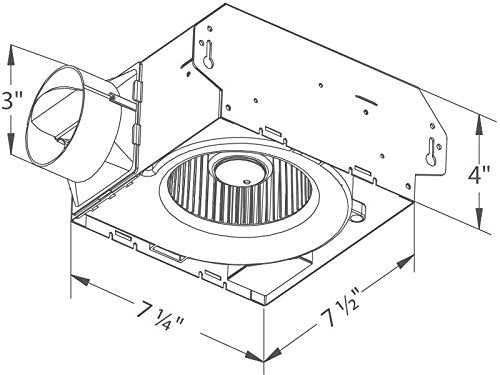 Delta BreezSlim SLM70 70 CFM Exhaust Bath Fan