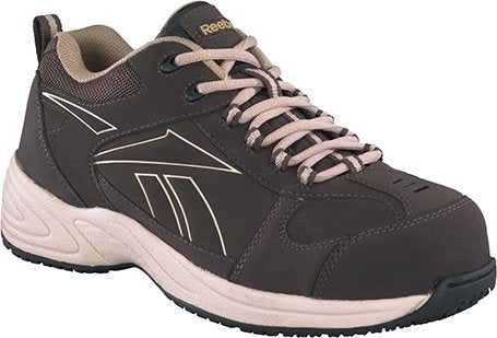Reebok Men's Jorie Composite Toe Sneaker Dark Brown 12 M