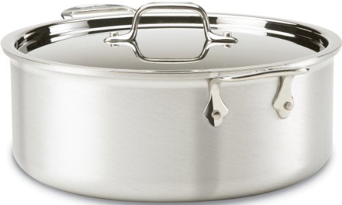 All-Clad MC2 8 QT Stockpot with Lid, 7508, Stainless Steel, MADE IN THE USA