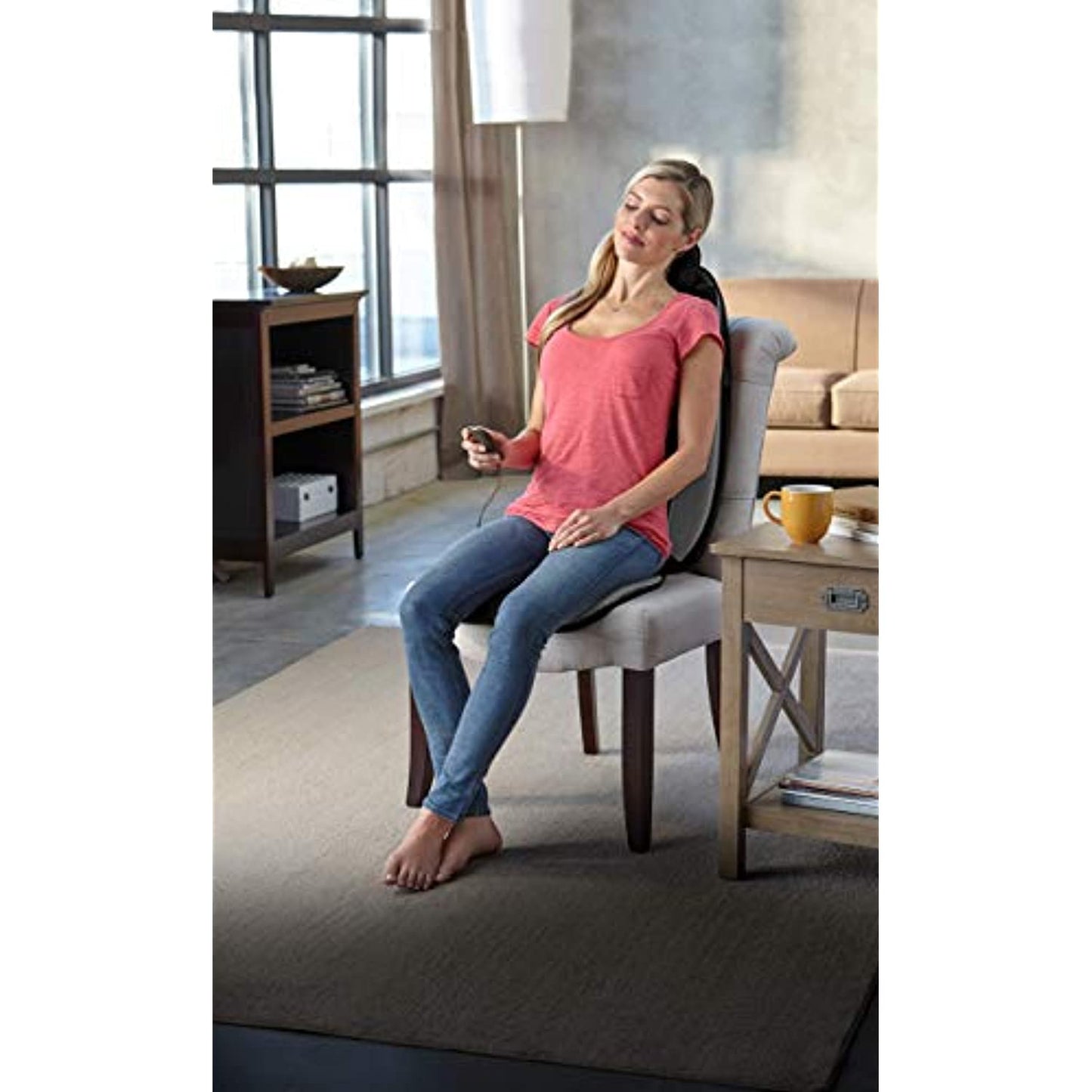 Homedics MCS-380 Shiatsu Pro Plus Heated Massage Back Cushion Black New Open Box