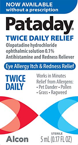 Alcon Pataday Twice Daily Relief 5ml, 0.17 Fl Ounce *4 pack Exp 10/2021