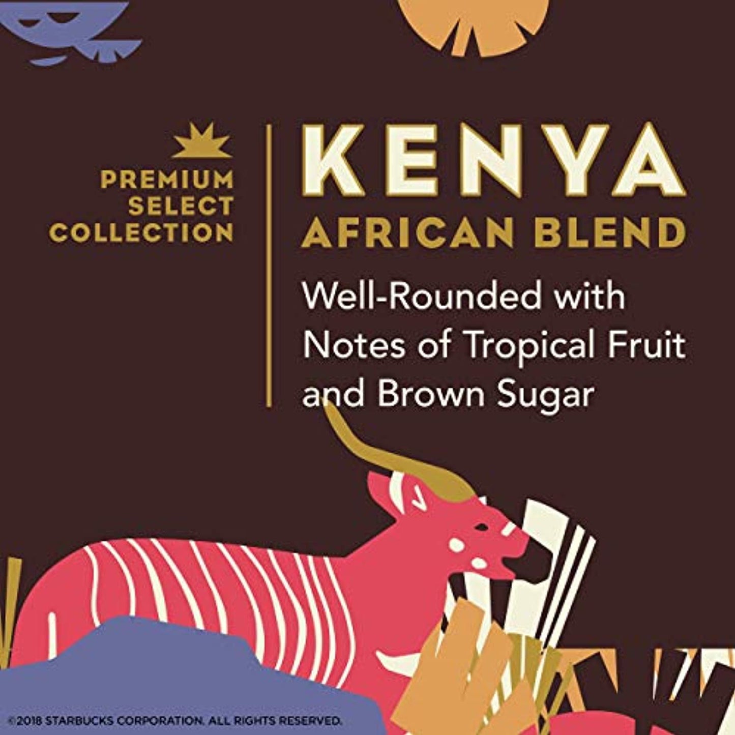 12 PACK Starbucks Kenya African Blend Coffee, Whole Bean Best Before May 2020