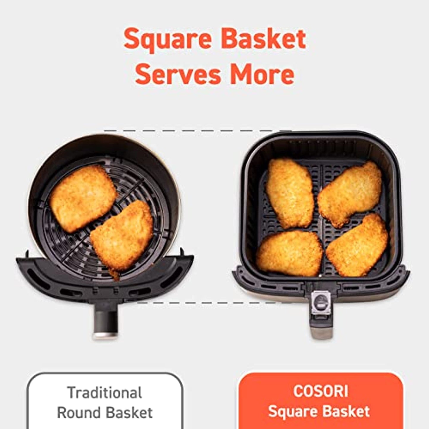 COSORI Air Fryer Oven Combo 5.8QT Max Xl Large Cooker Black