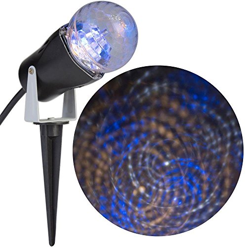 Gemmy 39631 Lightshow Projection-Swirl Classic (Warm) White/White/Blue