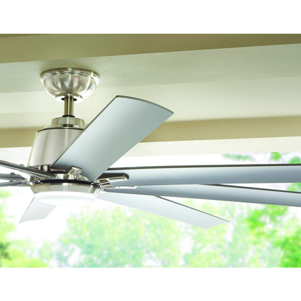 Home Decorators Collection Kensgrove 72 in. LED Indoor/Outdoor Brushed Nickel Ceiling Fan