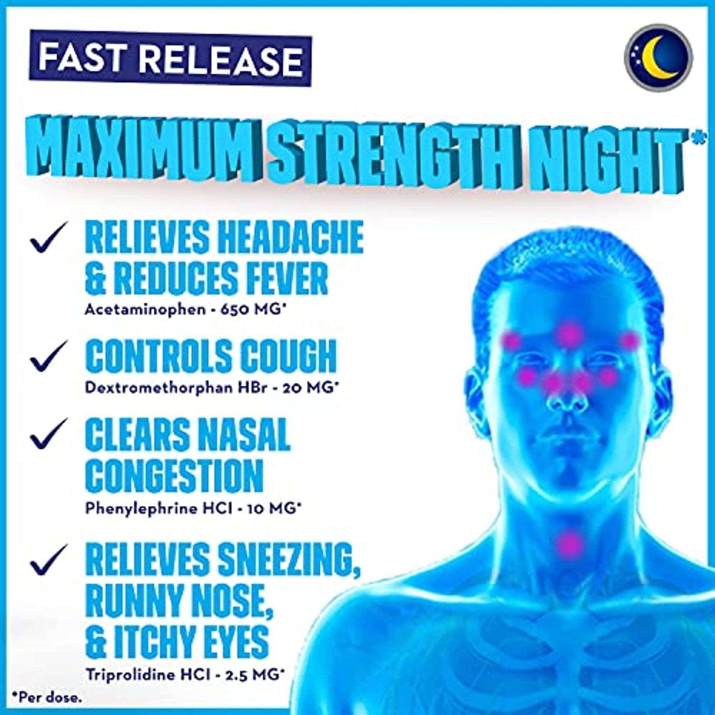 Pressure, Pain & Cough & Nightshift® Sinus Caplets 20ct