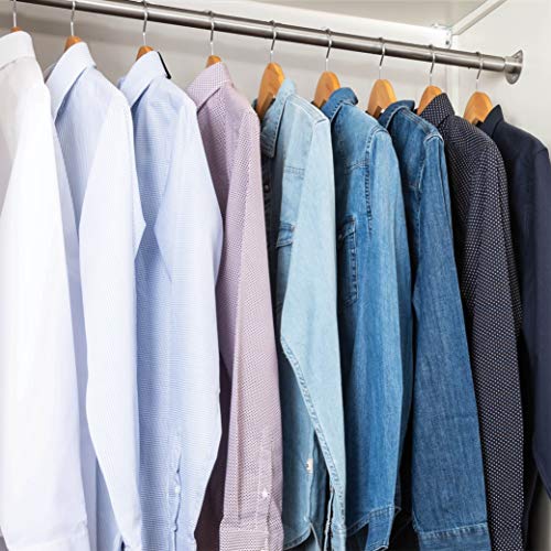 High-Grade Wooden Suit Hangers (20 Pack) - Smooth Finish Solid Wood Coat Hanger