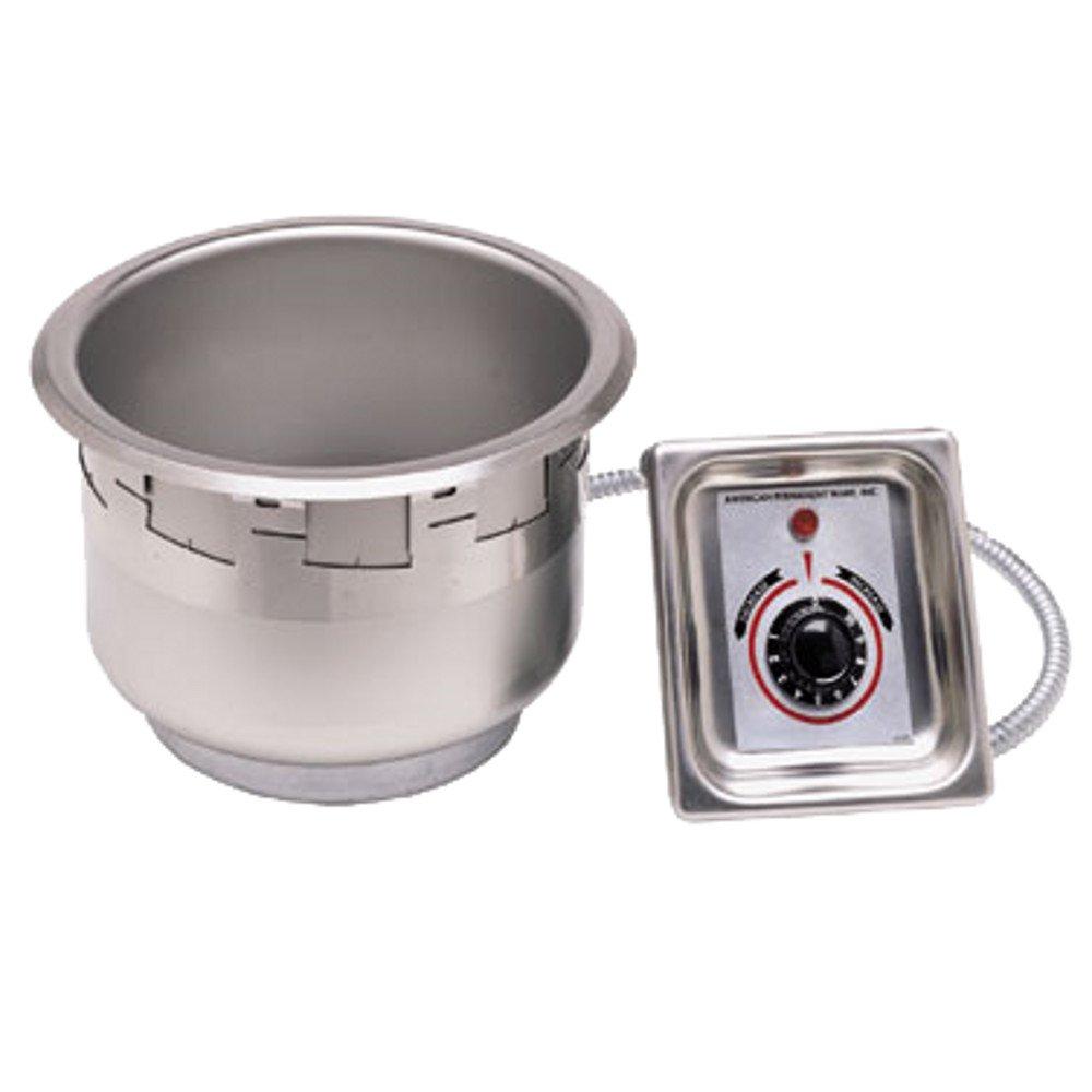 APW Wyott 11 Qt E-Z Lock Round Drop-In Soup Well w/Drain, SM-50-11D UL