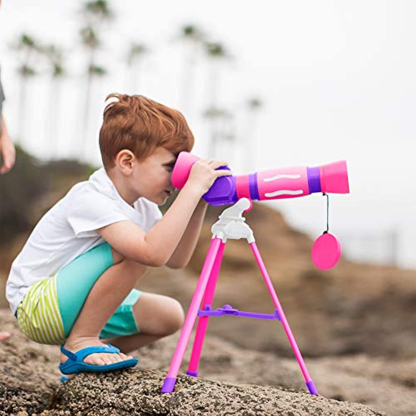 GeoSafari Jr. My First Telescope, Pink, Ages 4+ - OPEN BOX