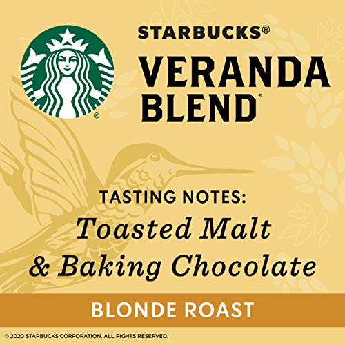 24 PACK Starbucks Veranda Blonde Roast Whole Bean Coffee Best Before July 2021