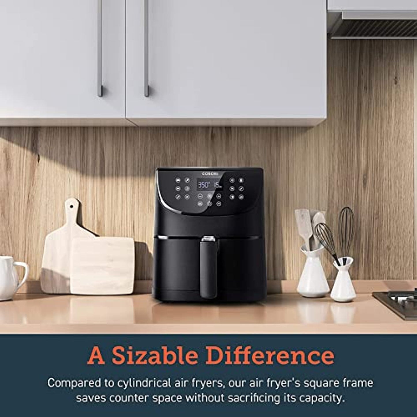 COSORI Air Fryer Oven Combo 5.8QT Max Xl Large Cooker Black