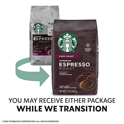 6 PACK Starbucks Espresso Whole Bean Coffee (12 oz. ea) Best Before July 2020