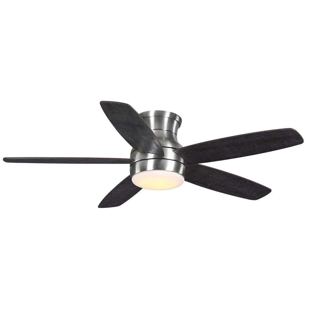 Home Decorators Collection Ashby Park 52 in. Integrated LED Brushed Nickel Cei..