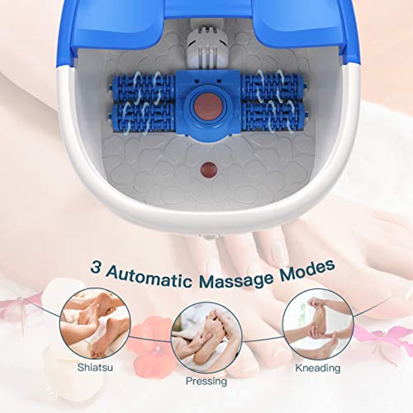 Arealer Foot Spa Bath Massage with Automatic Rollers -PREOWNED