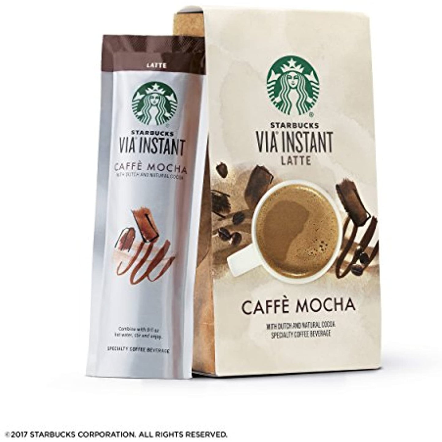 30 VIA'S Starbucks VIA Instant Caffe Mocha Latte - Best Before August 2020