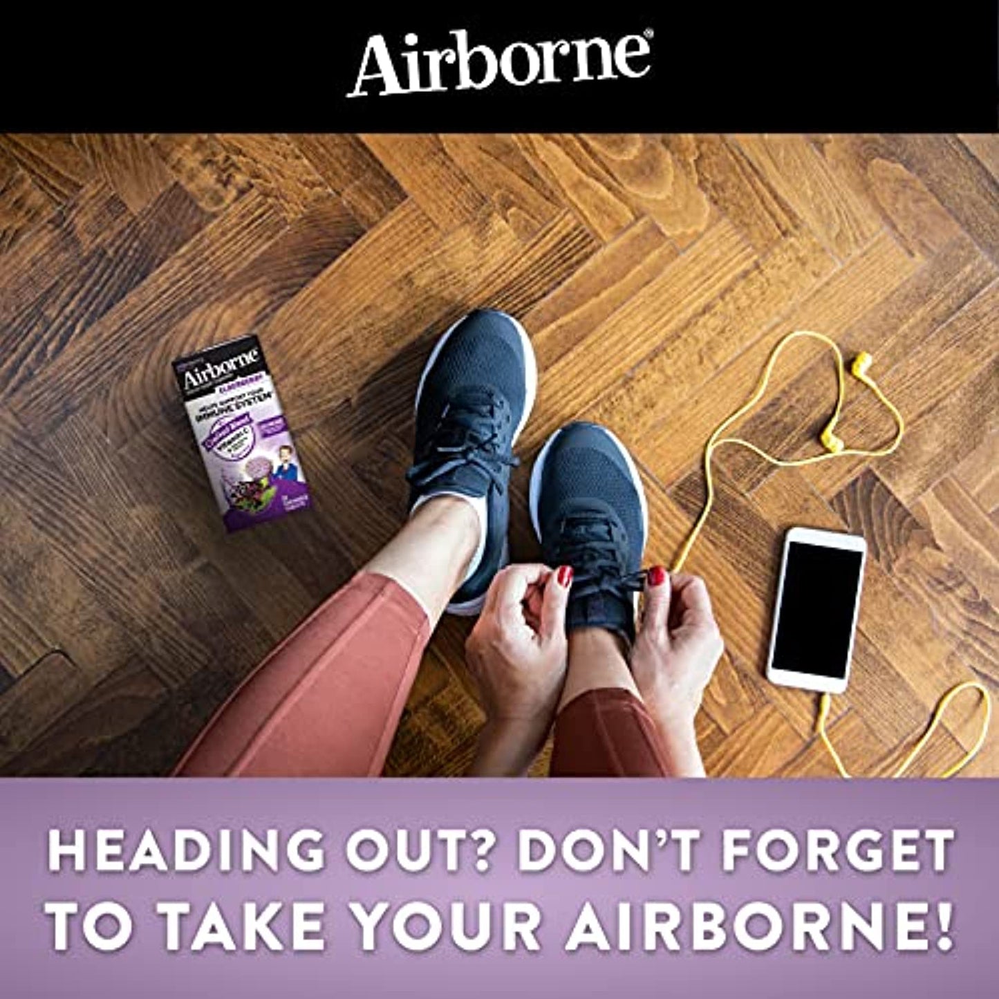 Airborne Immune Support Supplement Elderberry Flavor 32 Chews Tablets 6/2023