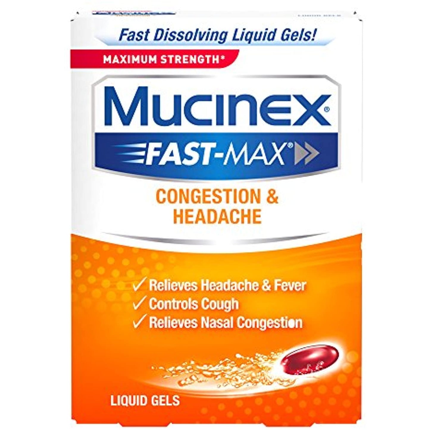 4 pack Mucinex Fast-Max Max Strength (16ct) EXP 12/2021
