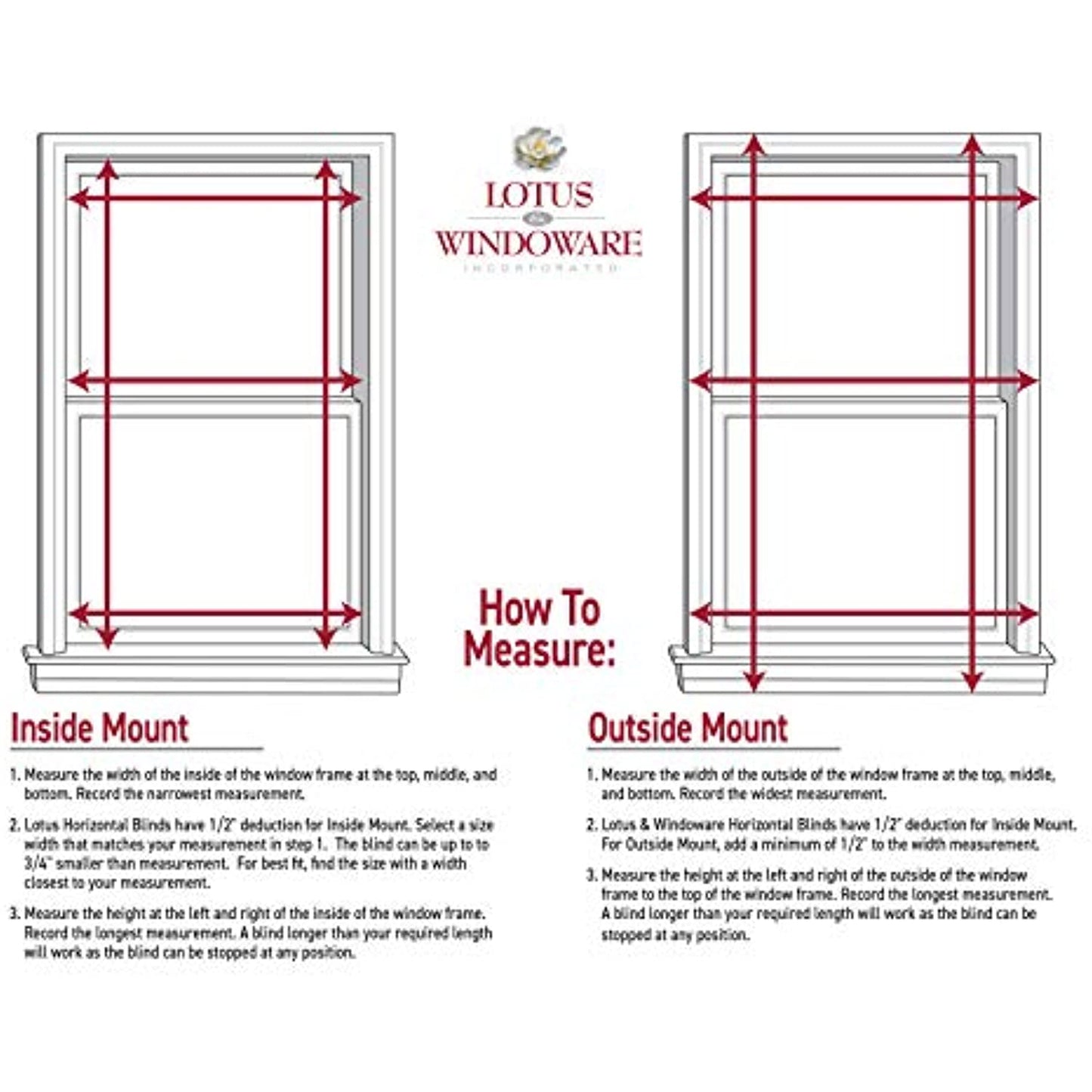 LOTUS & WINDOWARE 1" Cordless Vinyl Mini Blind, 12" x 72", White- OPEN BOX