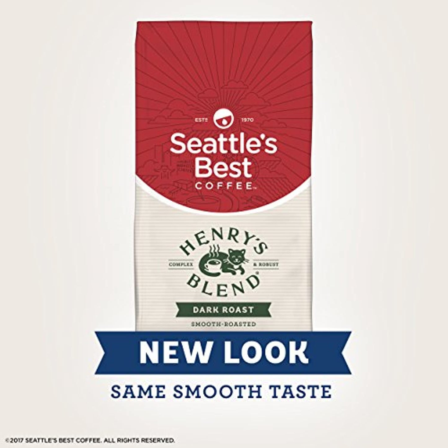 12 PACK Seattle's Best Coffee Henry's Blend Dark Roast Ground 12 OZ EA 10/2020