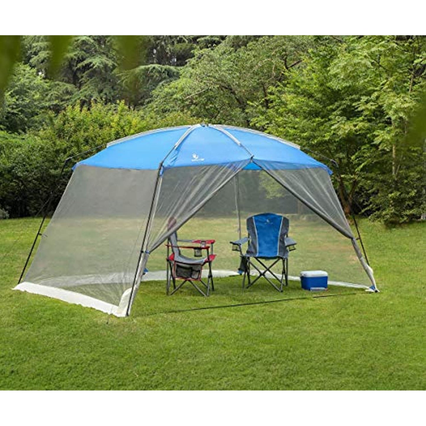 ALPHA CAMP Big Boy XL Quard Chair with Cooler Bag, Includes Drink Holder/ Cooler