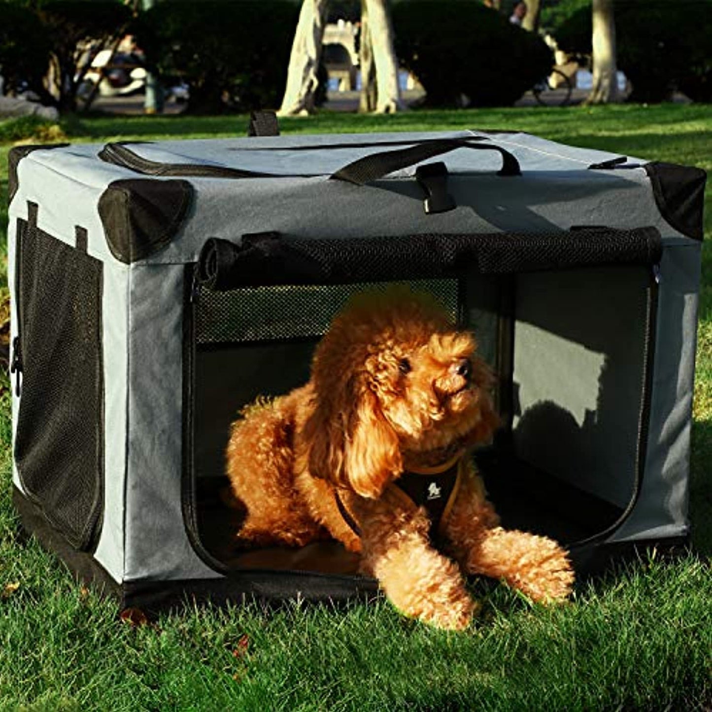 Akinerri Folding Soft Dog Pet Crate Kennel  (*OPEN BOX*)