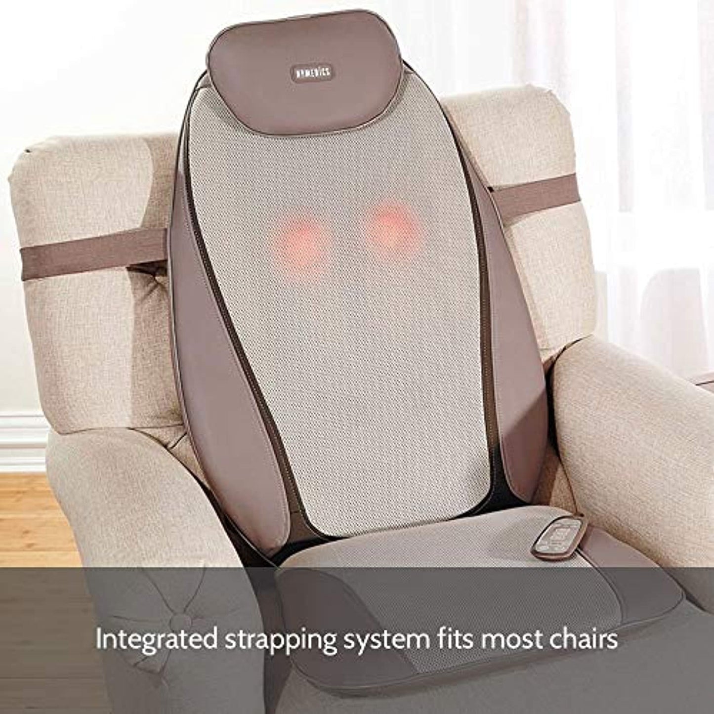 Homedics MCS-380 Shiatsu Pro Plus Heated Massage Back Cushion Black New Open Box
