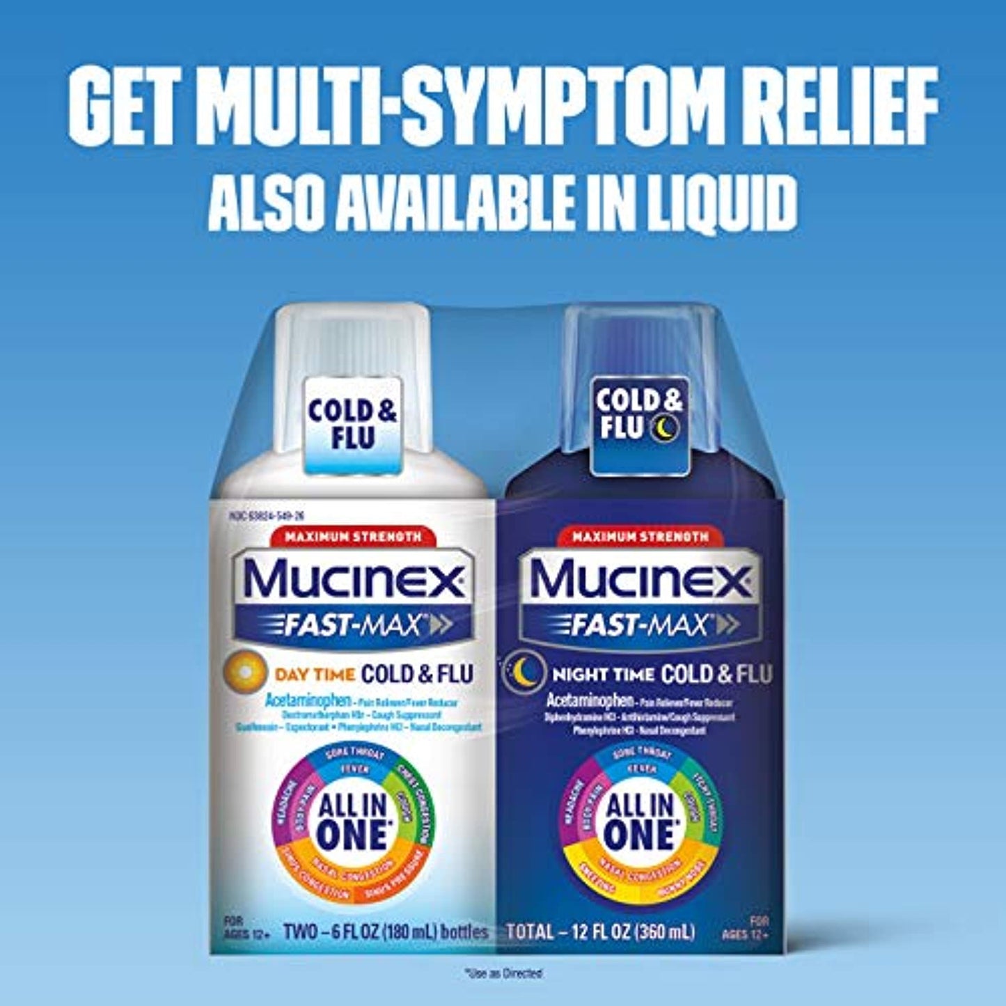 6pk of Mucinex Maximum Strength Fast-MAX  Day & Night All-in-One 20ct EXP 11/22