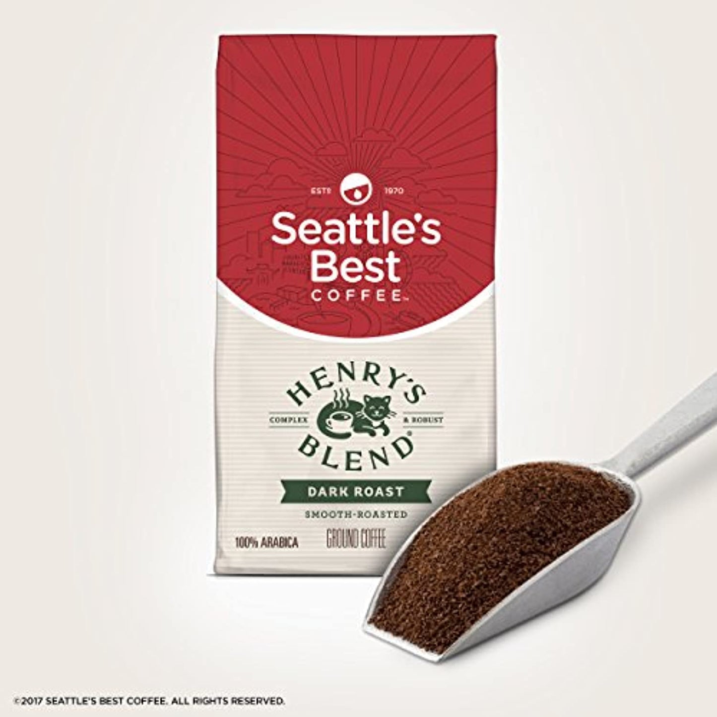12 PACK Seattle's Best Coffee Henry's Blend Dark Roast Ground 12 OZ EA 10/2020