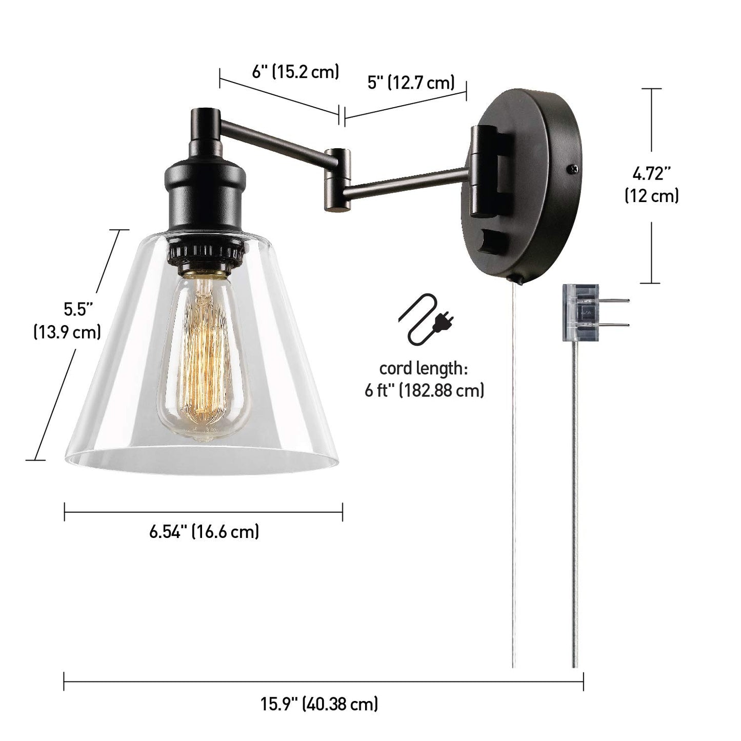 Globe Electric 65311 Leclair, Dark Bronze