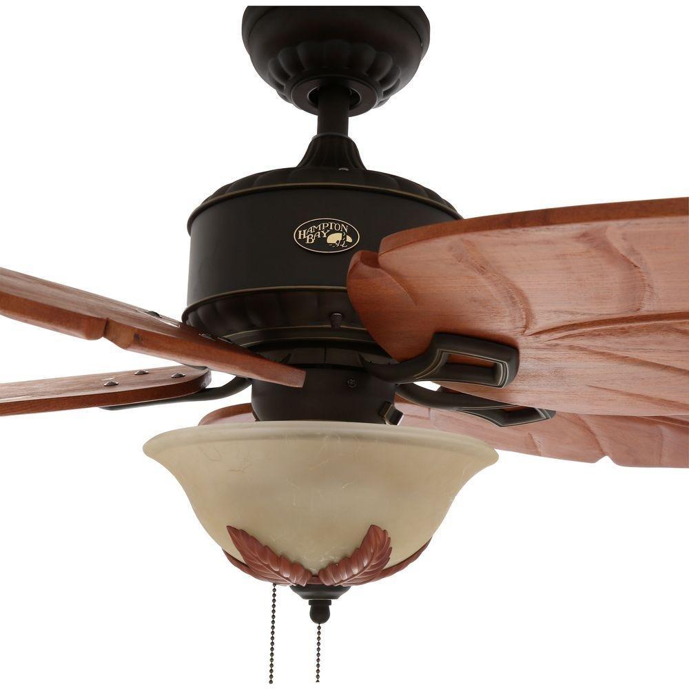 Antigua Plus 56 in. LED Indoor Oil Rubbed Bronze Ceiling Fan with Light Kit