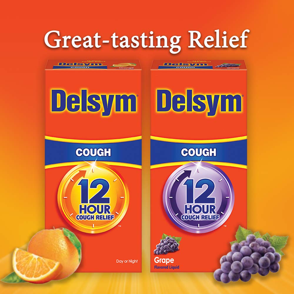 Delsym Adult 12 Hour Cough Relief Orange 3 oz EXP 1/2023