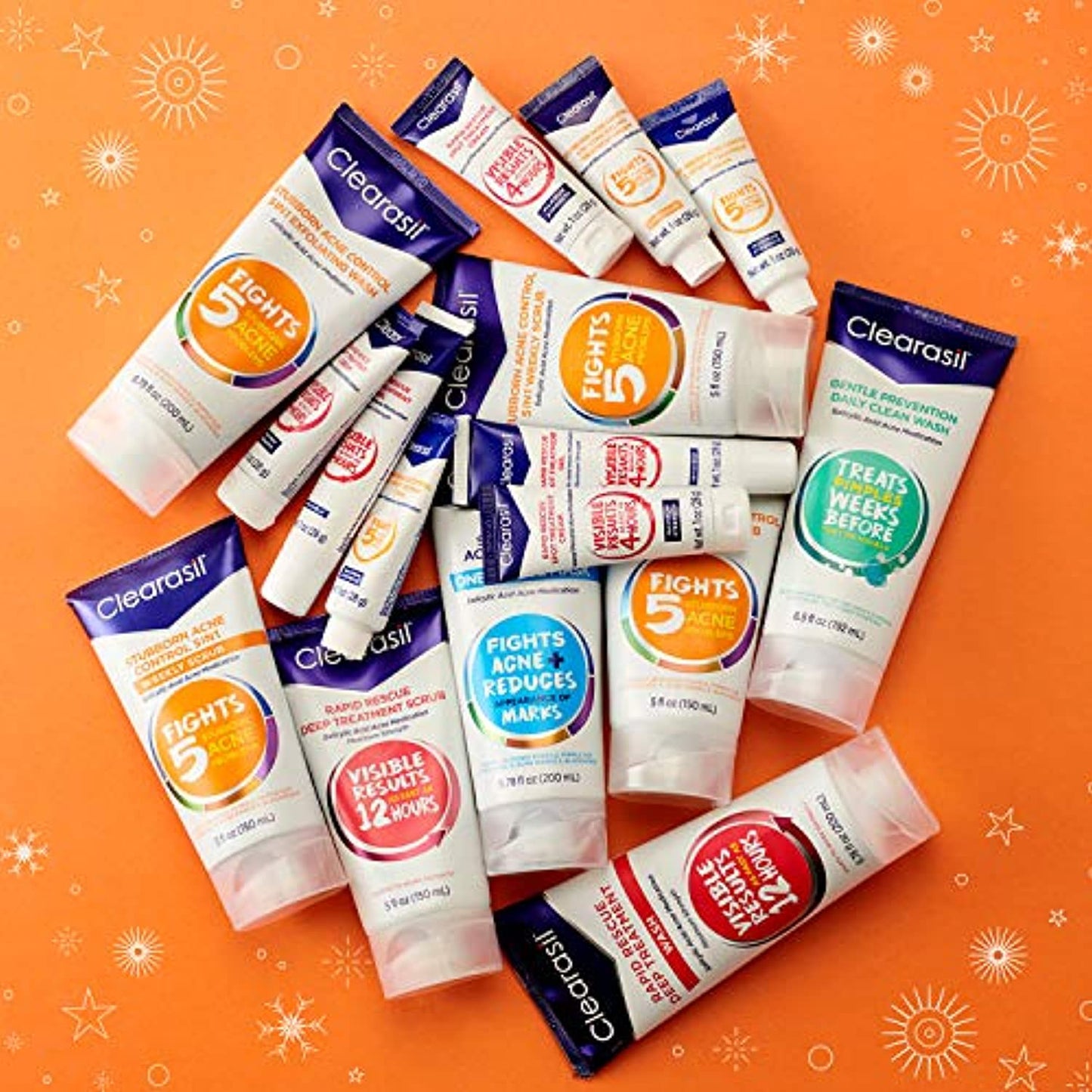 Acne Treatment Facial Cleansing Pads- Clearasil Rapid Rescue Deep Treatment Pads with Salicylic Acid Acne Medication, 90 Count (Pack of 6)