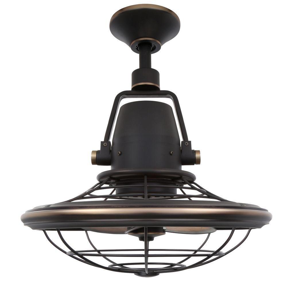 Home Decorators Bentley II 18 Inch Indoor/Outdoor Bronze Oscillating Ceiling Fan