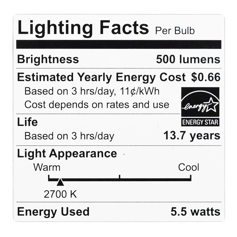 EcoSmart 60W Equivalent Soft White G25 LED Light Bulb Medium Base Frosted Style Filament