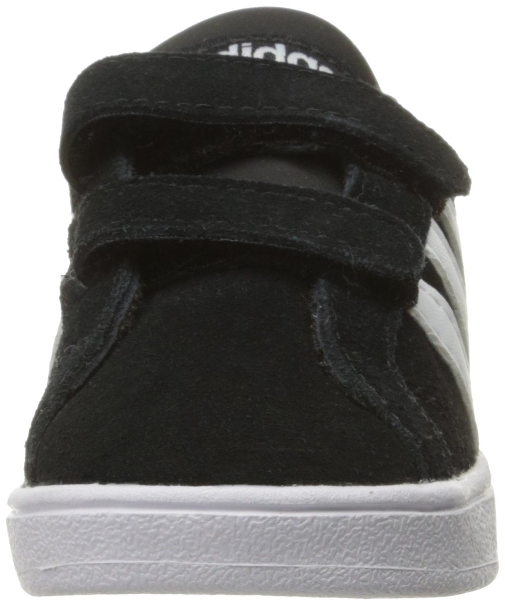 adidas Originals Boys' Baseline Sneaker, Black/White/Black, 10 M US Toddler