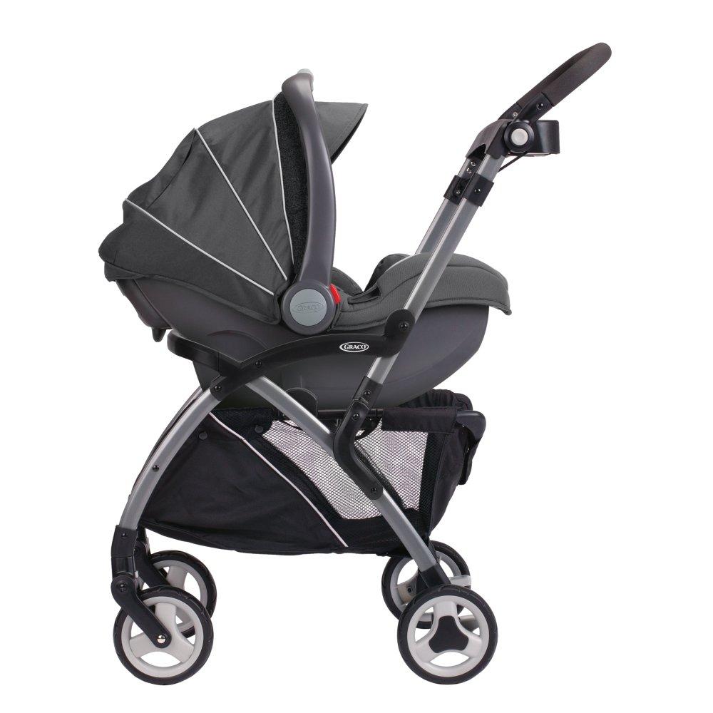 Graco SnugRider Elite Infant Car Seat Frame Stroller, Black