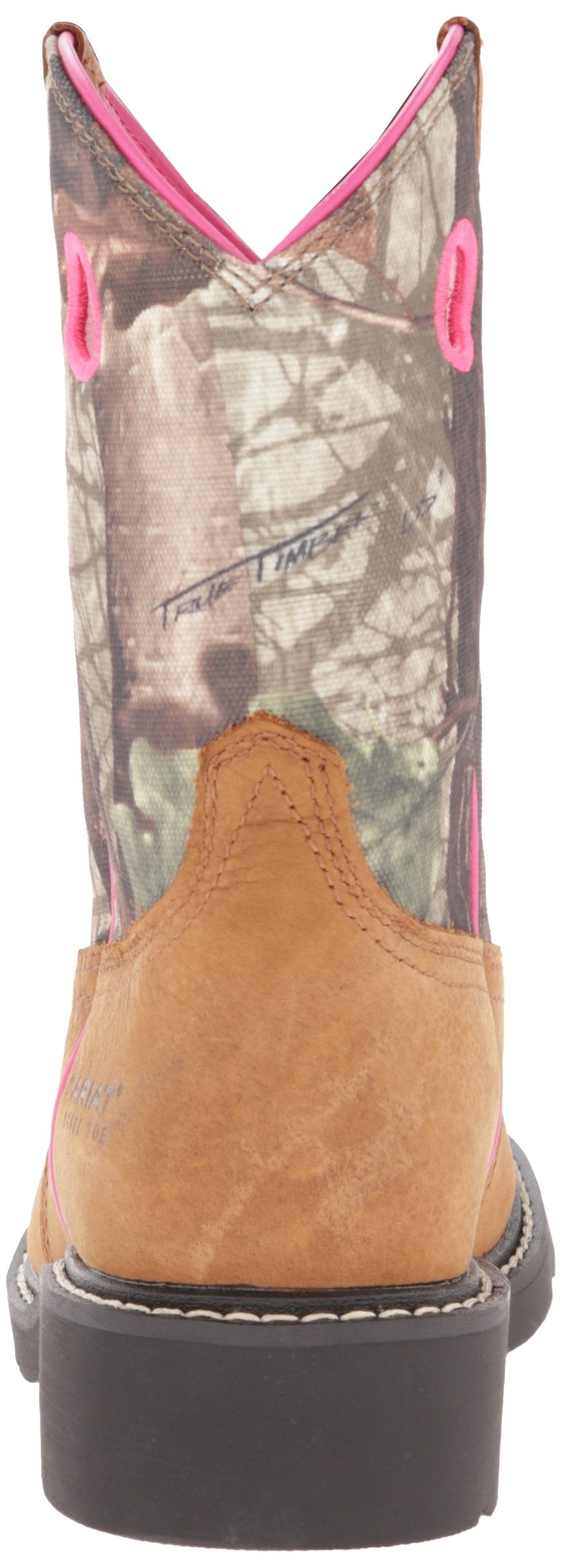 Ariat Women's Fatbaby Cowgirl Steel Toe Work Boot, Toasted Auburn/Camo, 8 M US