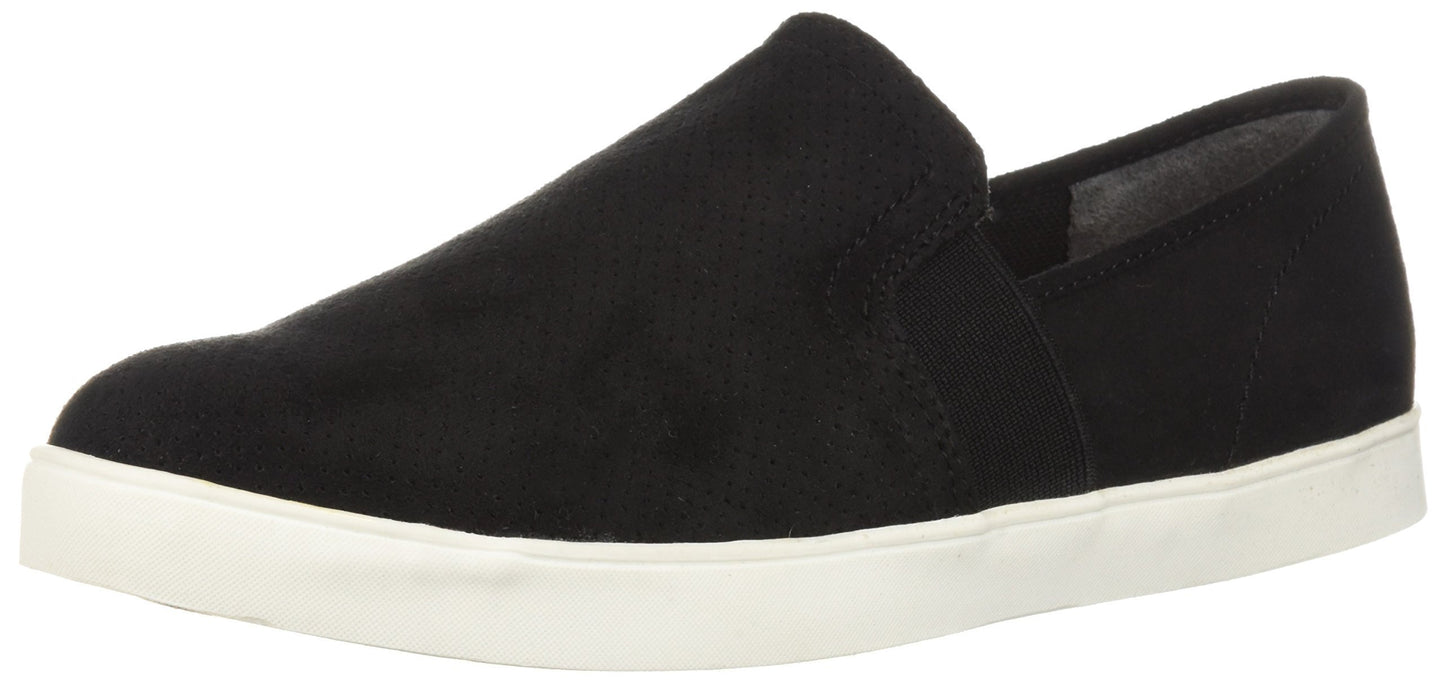 Dr. Scholl's Shoes Women's Luna Sneaker, Black Microfiber Perforated, 8.5