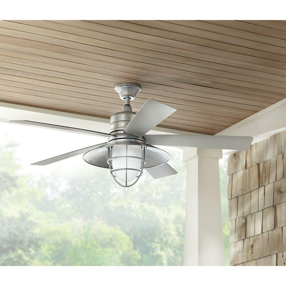Generic Home Decorators Collection Grayton 54 in. LED Indoor/Outdoor Galvanize..
