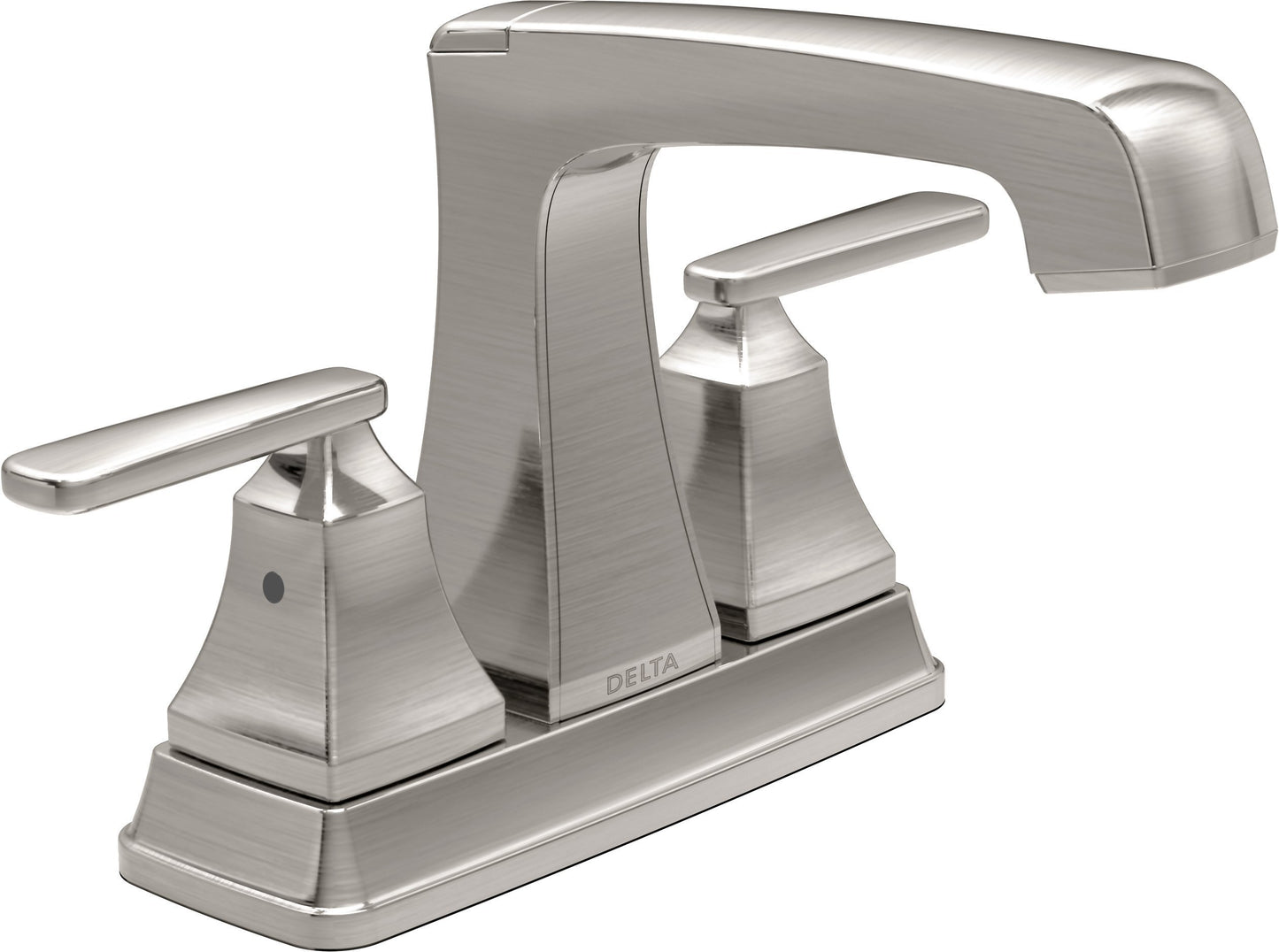 Delta Faucet Ashlyn 2-Handle Centerset Bathroom Faucet with Diamond Seal Technology and Metal Drain Assembly, Stainless 2564-SSMPU-DST