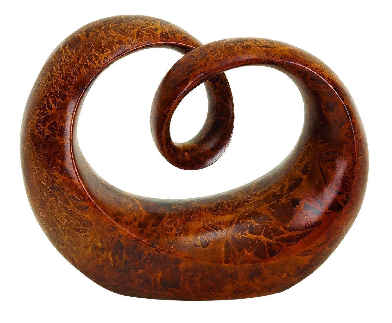 Deco 79 Poly-Stone Abstract Sculpture, 13 by 10-Inch