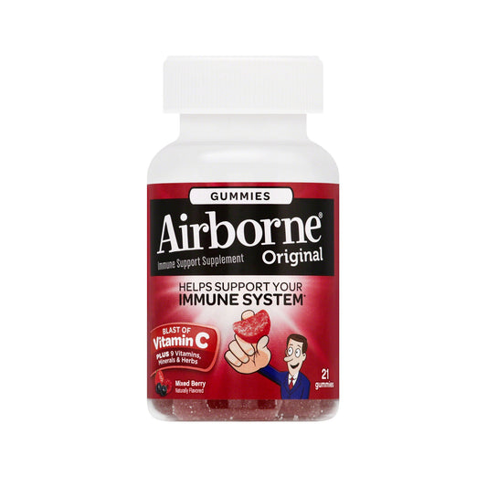 Airborne Gummies Immune Support Supplement, Berry, 21 Count EXP 7/2023