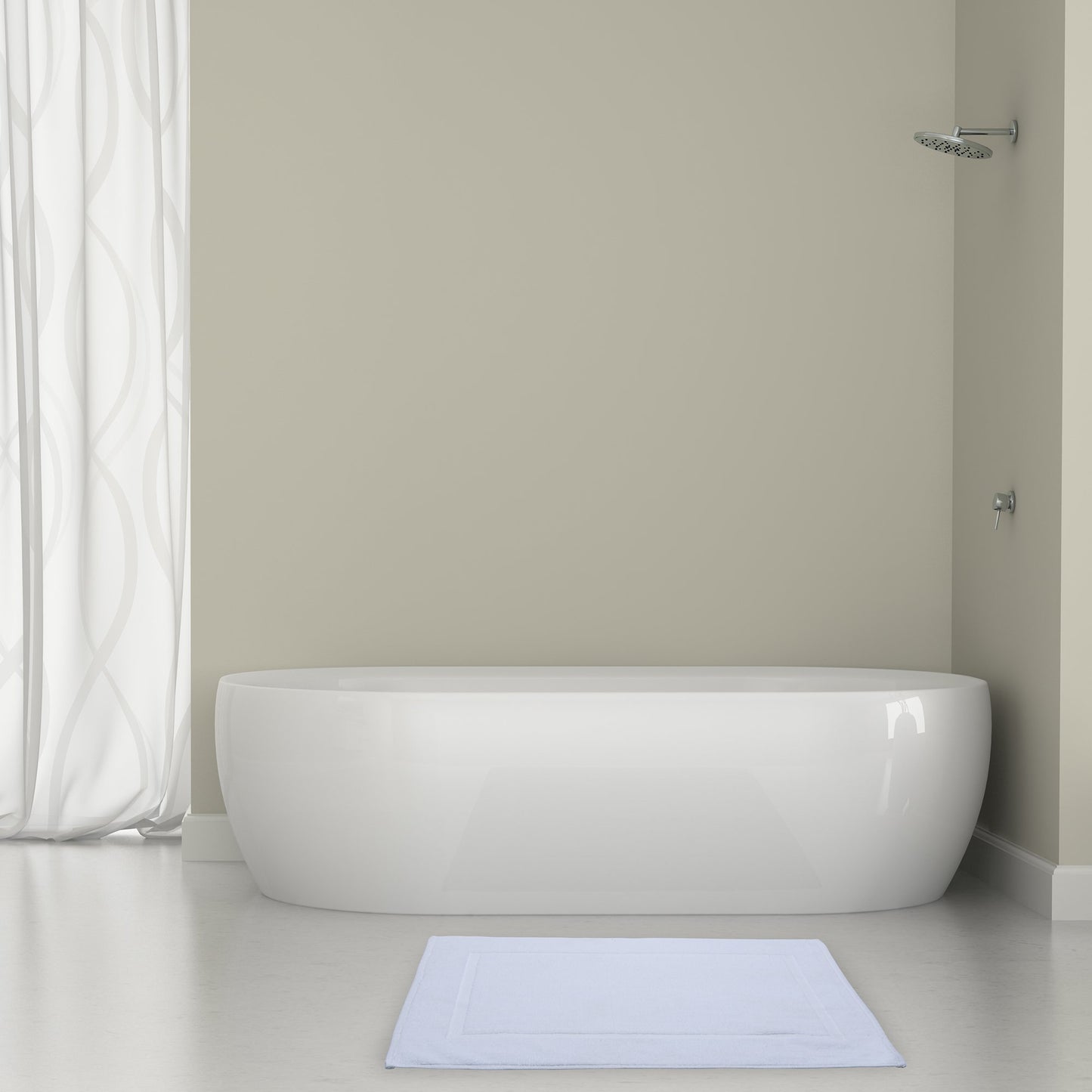 Alurri Luxury Bath Mat  2 Pack Bundle - 100% Ringspun Cotton - Mold Resistant  Hotel and Spa Bath Rug, Machine Washable, Quick Dry  Thick, Soft & Super Absorbent - Extra Wide 21" x 34" Inch - White