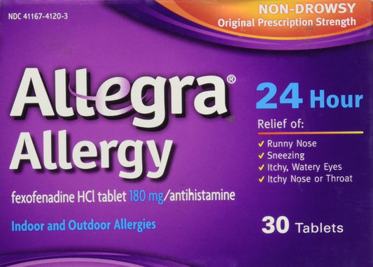 Allegra Allergy 24 Hour, 30 CT (Pack of 1) EXP FEB. 2021