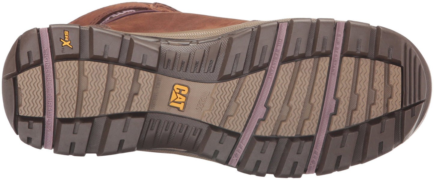 Caterpillar Women's Ally 6" Waterproof Comp Toe Industrial and Construction Shoe, Brown, 7.5 W US