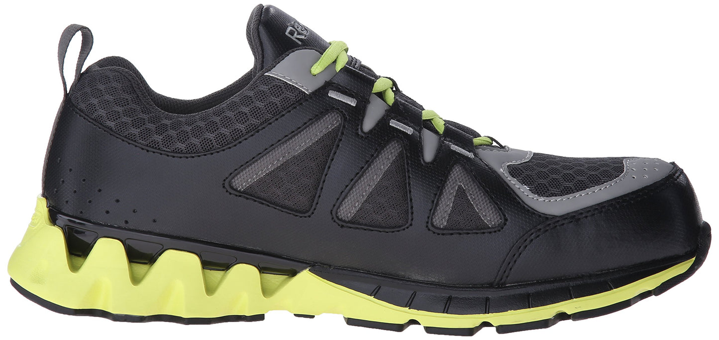 Reebok Work Men's Zigkick RB3015 Work Shoe, Black/Yellow, 13 W US