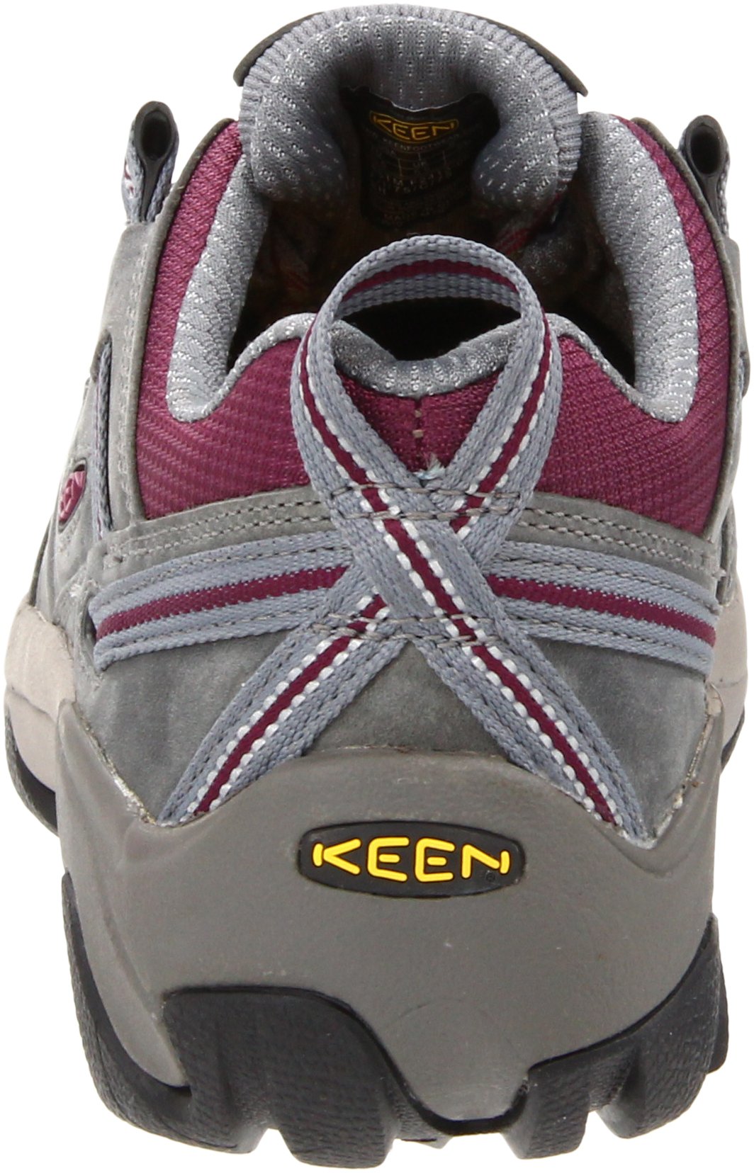 KEEN Utility Women's Detroit Low Steel Toe Work Shoe,Monument/Amaranth,10 M US