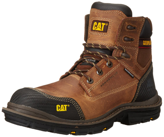 Caterpillar Men's Fabricate 6 Inch Tough Waterproof Comp Toe Work Boot, Brown, 10 M US