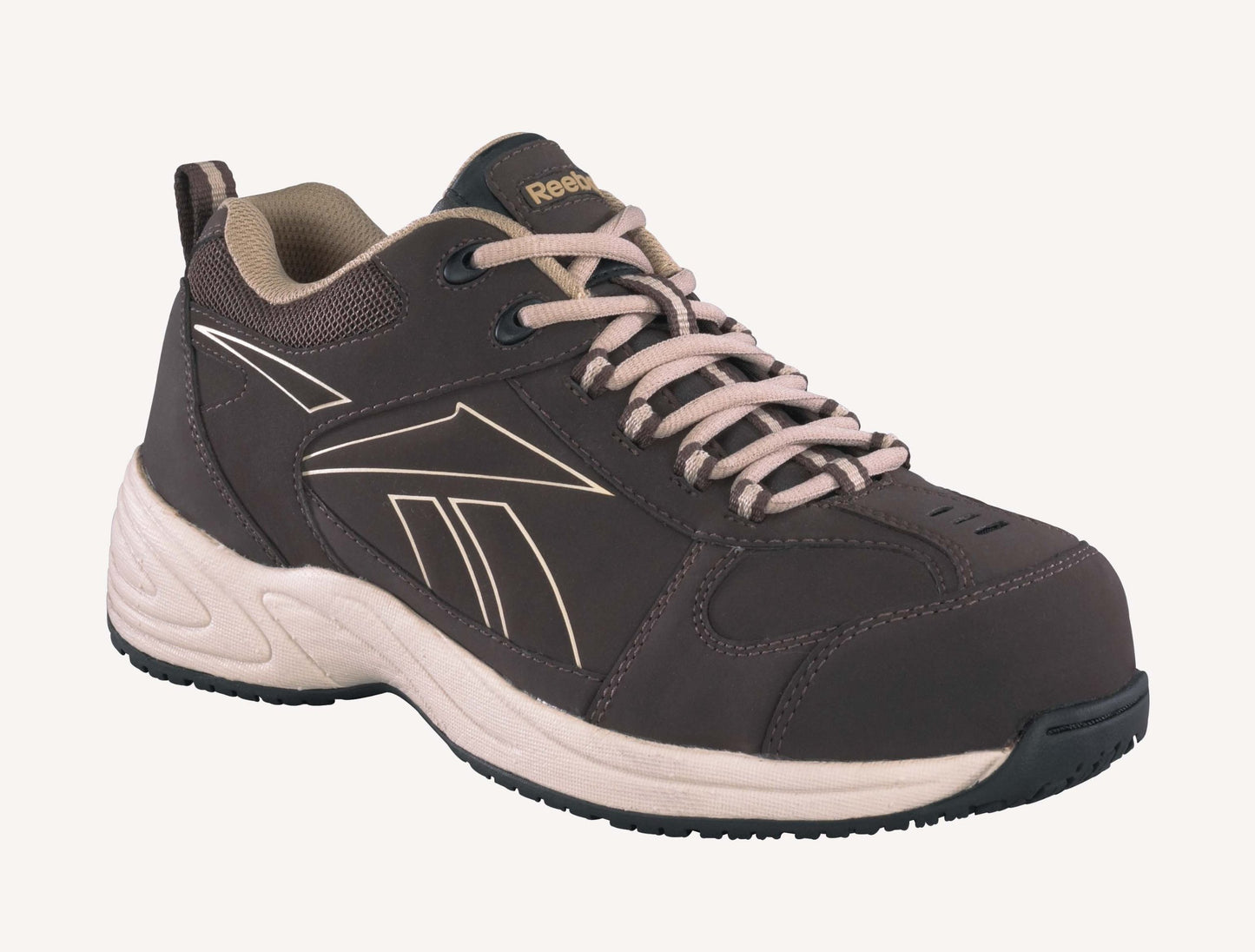 Reebok Men's Jorie Composite Toe Sneaker Dark Brown 12 W